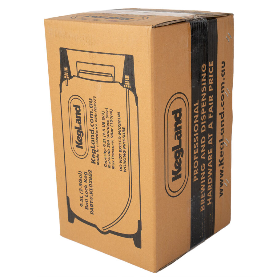 KegLand_cornelius_keg_9.5l_uusi Cornelius keg 9,5 litraa pakkauksessa