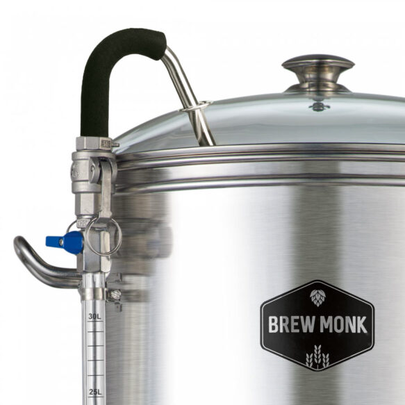 Brew Monk oluenvalmistuslaitteisto mäskin kierrätysputki ja kansi
