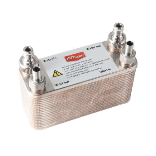 Vierteenjäähdytin Brewferm levymalli, 40 levyä