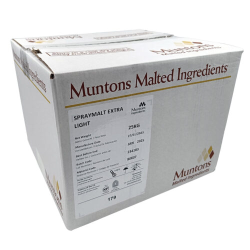 Muntons Spray Malt Extra light - vaalea spraymallas, 25 kg pakkaus