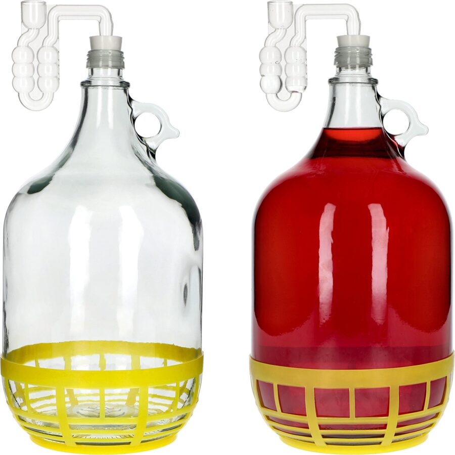 5-l-lady-demijohn-muovikorilla-korkilla-ja-vesilukolla-3 5 l lady demijohn muovikorilla, korkilla, ja vesilukolla