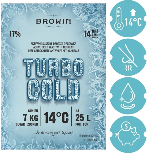 Turbo Cold distillers yeast kiljuhiiva