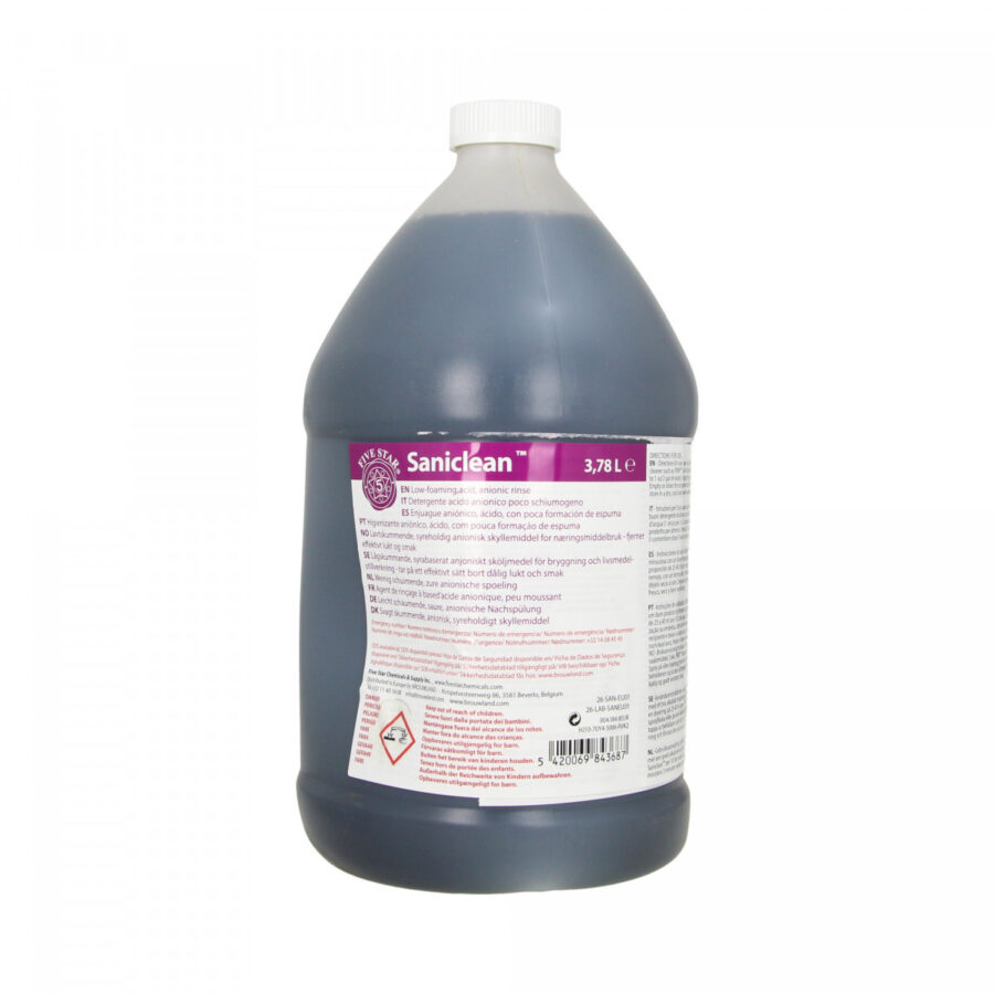 Desinfiointiaine FiveStar SaniClean 3,78 Litraa