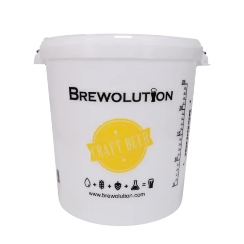 Käymisastia metallisangoilla, kannella ja vesilukolla, 32 l