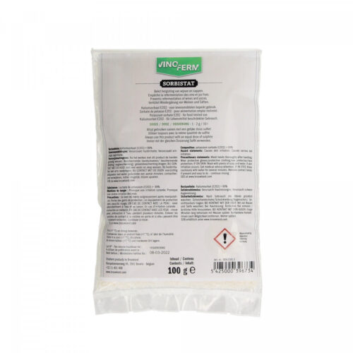 Sorbistat Vinoferm, kaliumsorbaatti - 100 g, BBE 6.12.2025