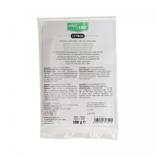 Vinoferm Citrol Sitruunahappo - Citric acid 100g, BBE 31.10.2027