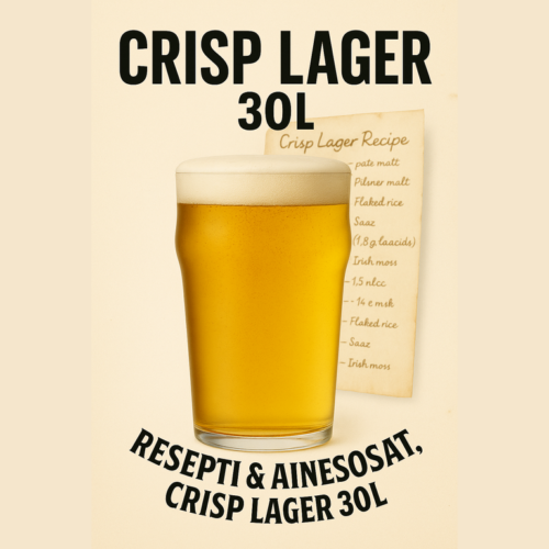 Crisp Lager 30L - Resepti