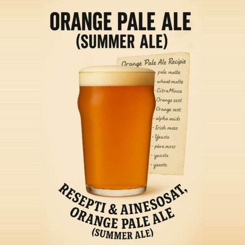 Orange Pale Ale (Summer Ale) 30L - Resepti