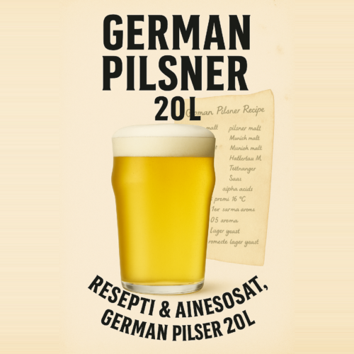 German Pilsner 20L - Resepti