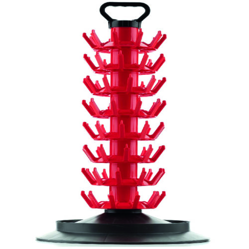 Pullonkuivausteline 80 pullolle nostokahvalla