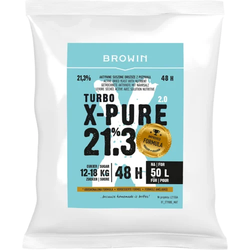 Turbohiiva X-PURE 21.3 %, 50 litralle