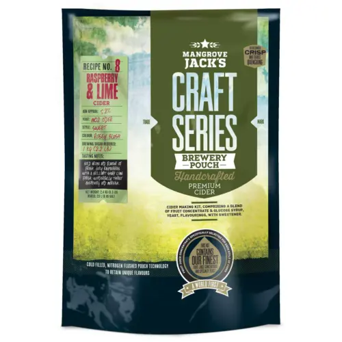 Mangrove Jack´s Rasberry & Lime 2,4kg, Vadelma & Limesiideriuute